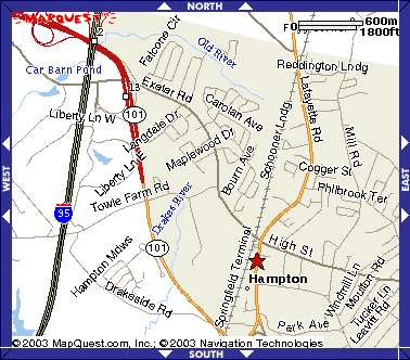 Map to Hampton Location